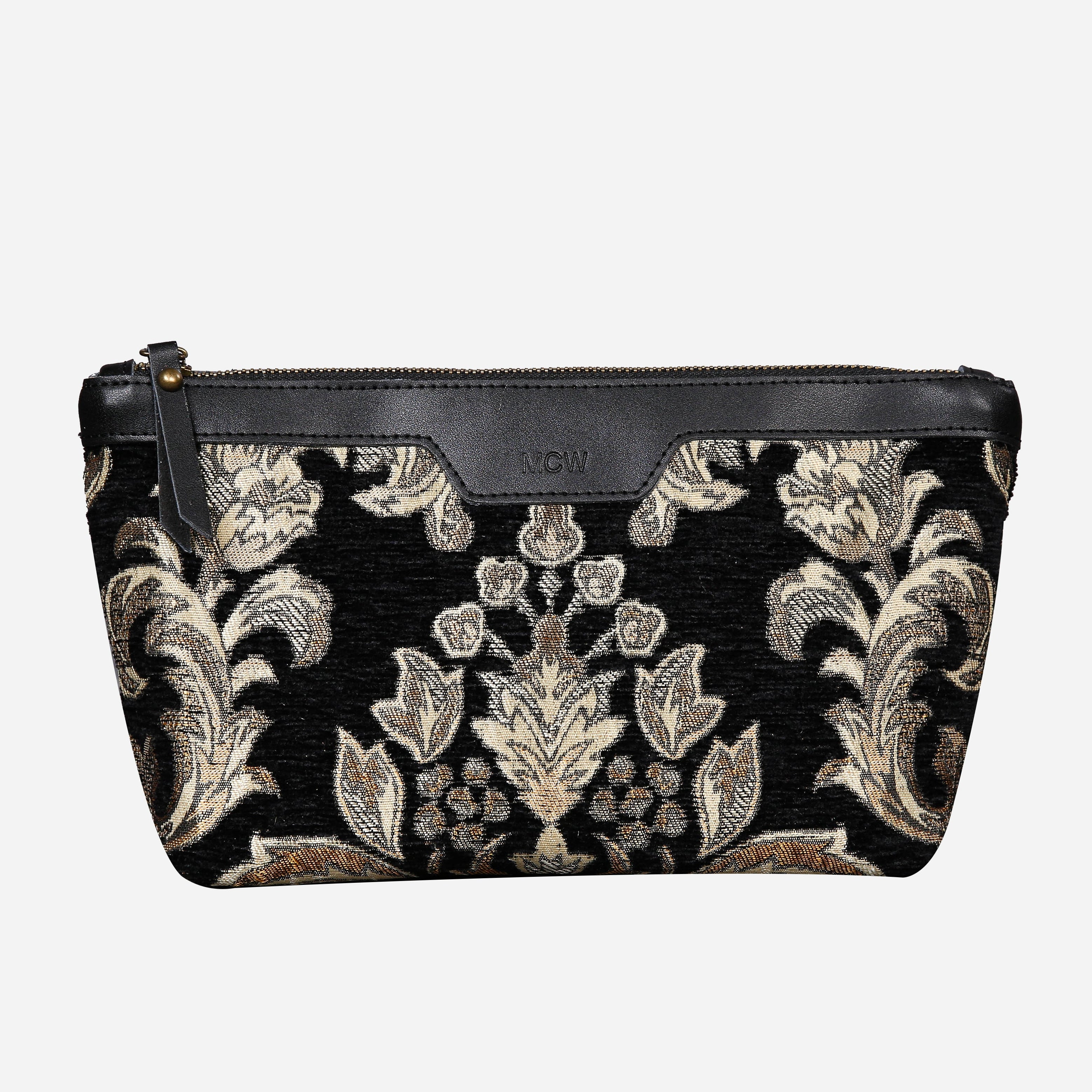 Blossom BLK-GOLD Carpet Makeup Bag carpet bag MCW Handmade
