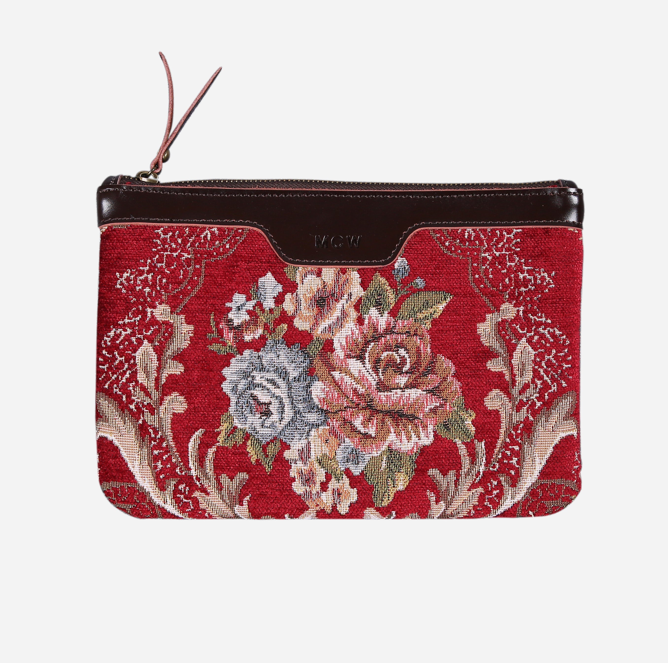 Floral Wine Color carpet bag MCW Handmade