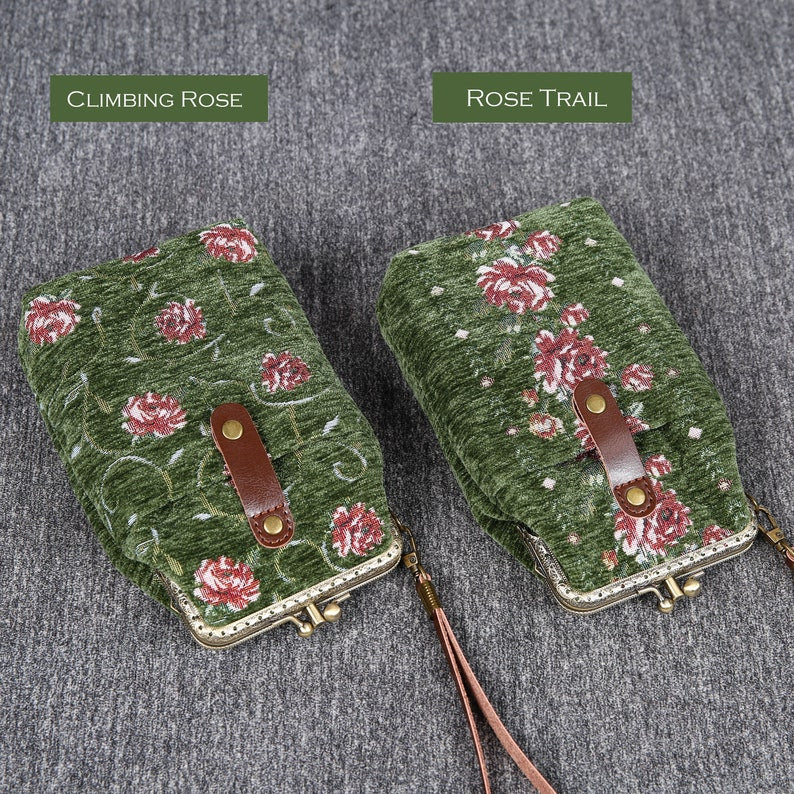 Rose Series Arugula Green Carpet Phone Case Carpetbag of America two styles
