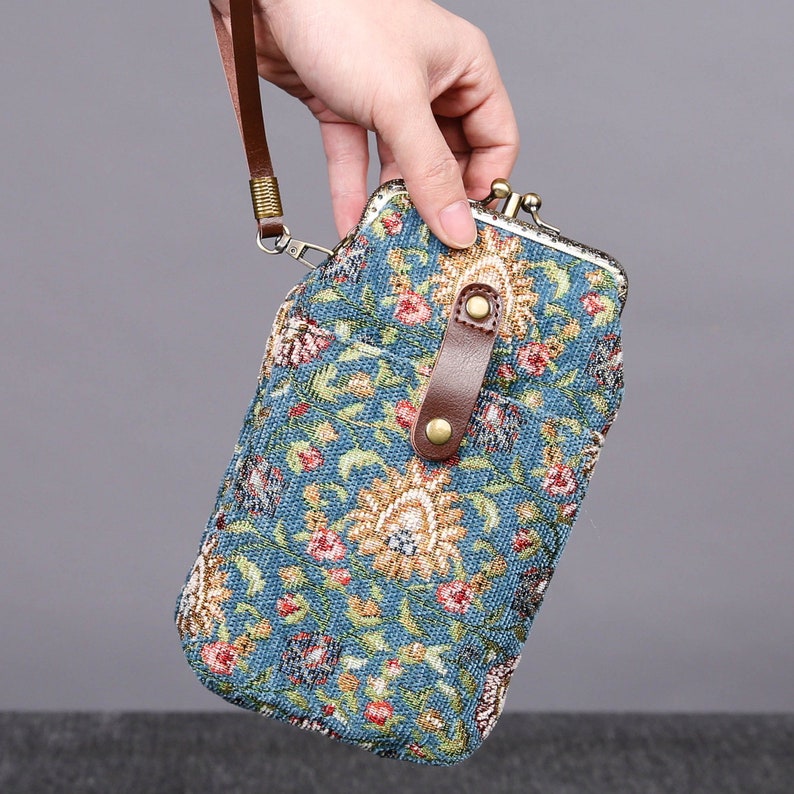 Oriental Pattern Series Carpet Phone Case Carpetbag of America Blue