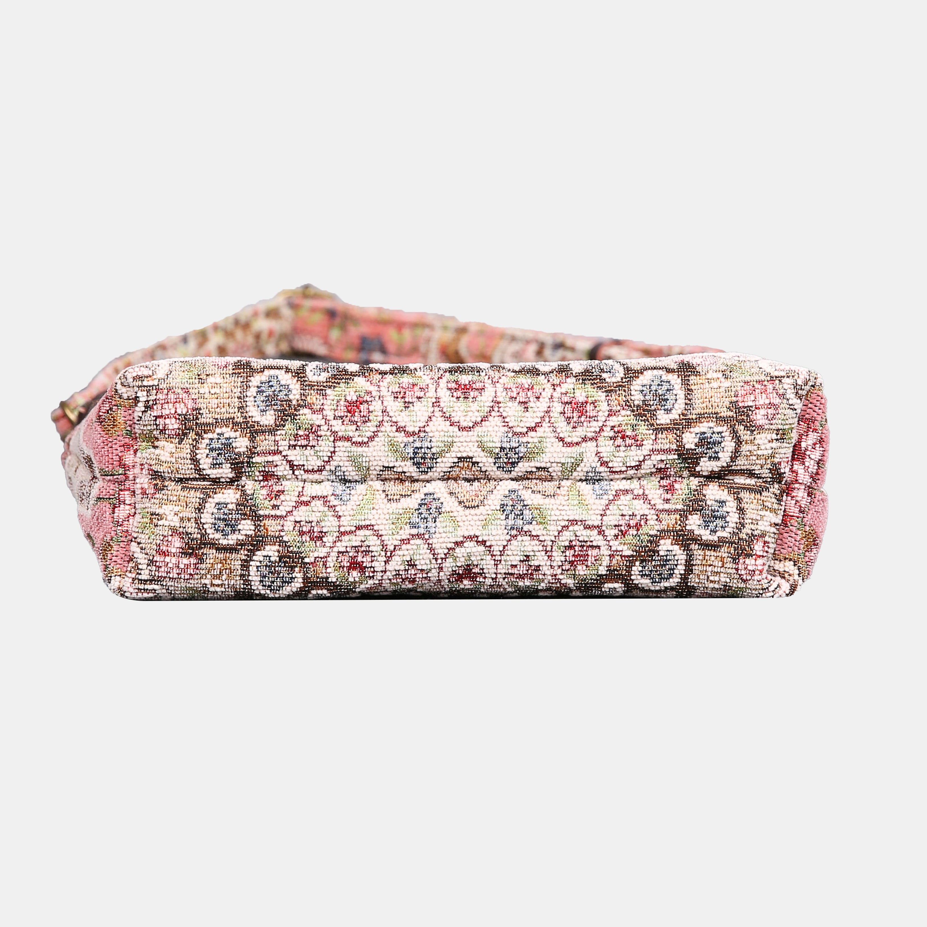 Oriental Pink Carpet Crossbody Bag carpet bag MCW Handmade of America bottom