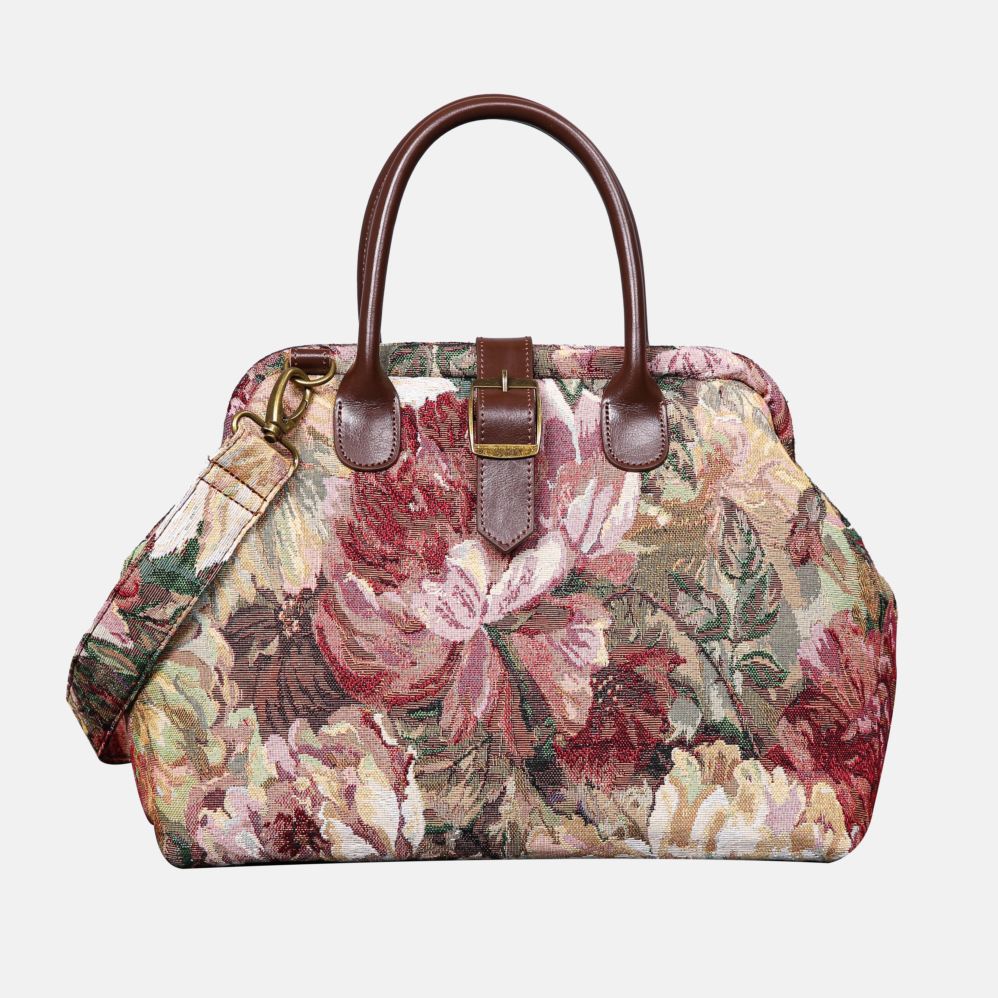 Rose Bush Carpet Handbag Purse carpet bag MCW Handmade of America main