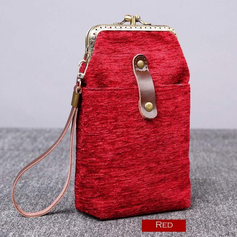 Solid Color Series Carpet Phone Case Carpetbag of America Red