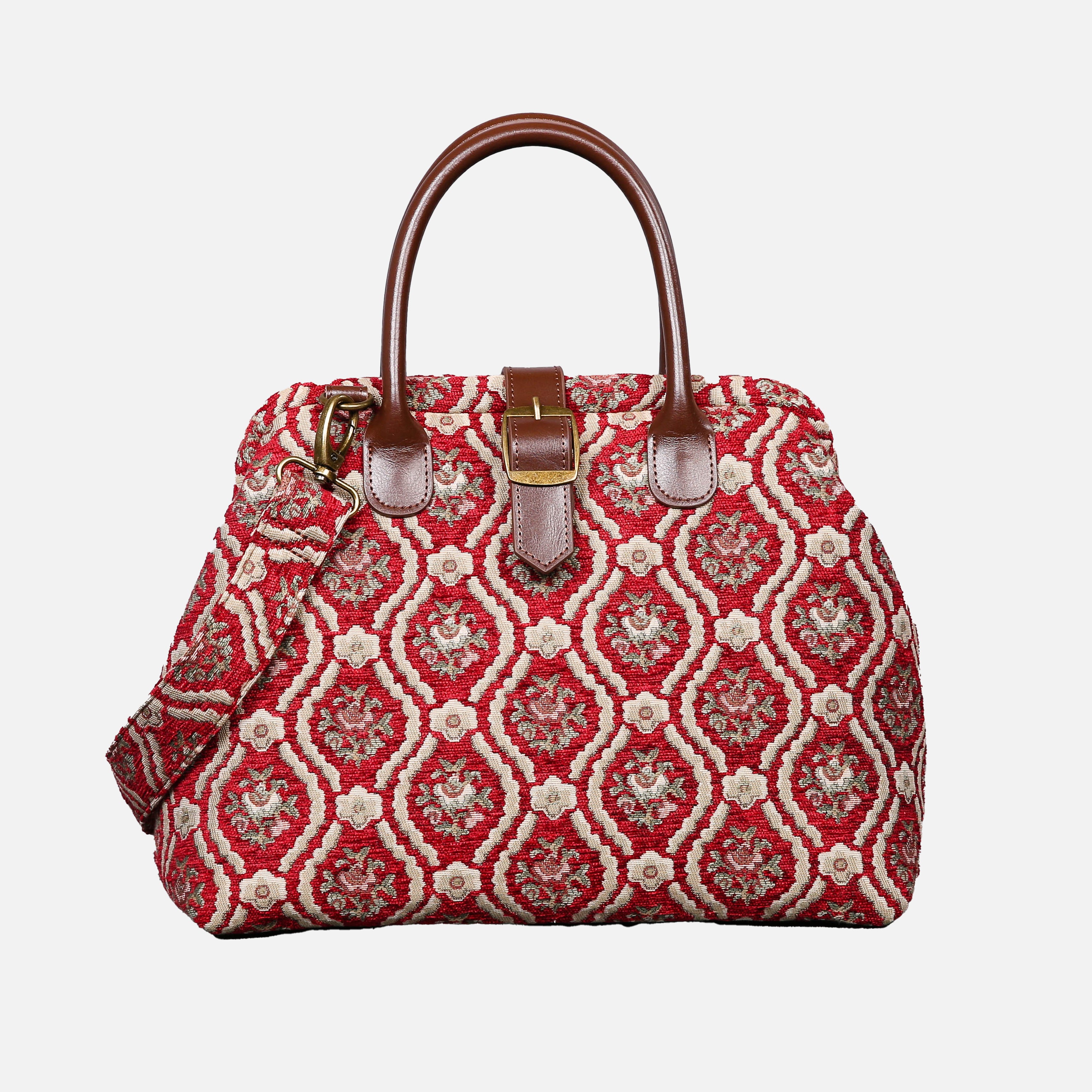 Traditional Red Carpet Handbag Purse carpet bag MCW Handmade of America  main