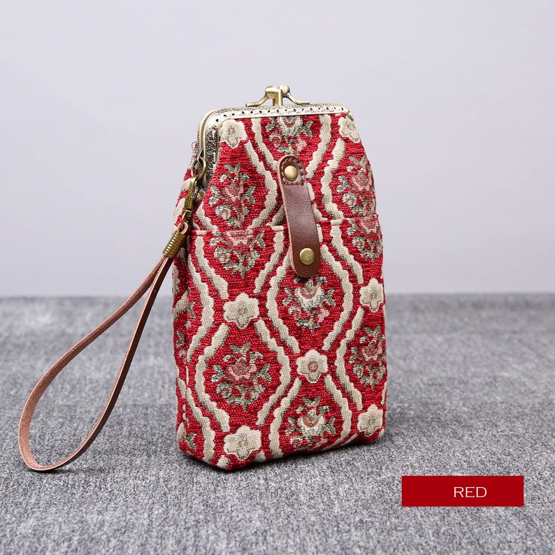 Traditional Series Carpet Phone Case Carpetbag of America Red